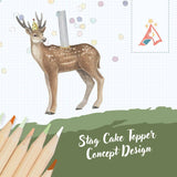 Camp Hollow - Stag Cake Topper