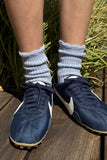 Le Bon Shoppe - Linen Scallop Socks - (wholesale): Pale Blue