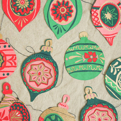 East End Press - Baubles Sewn Garland