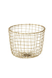 Fog Linen Work - Wire Basket Round (M)