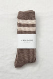 Le Bon Shoppe - Cottage Varsity Socks: Oatmeal Varsity