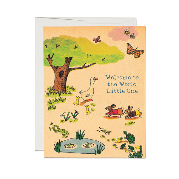 Red Cap Cards - Whimsy Hollow greeting card: Single