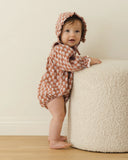Quincy Mae Callie Romper ~ Holiday Fleur