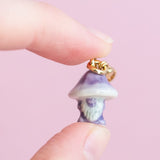 Camp Hollow Purple Cap 'Shroomkin' Mushroom Charm