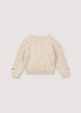 New Society Canea Baby Cardigan ~ Macadamia