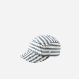 Quincy Mae Baby Cap ~ Ocean Pinstripe