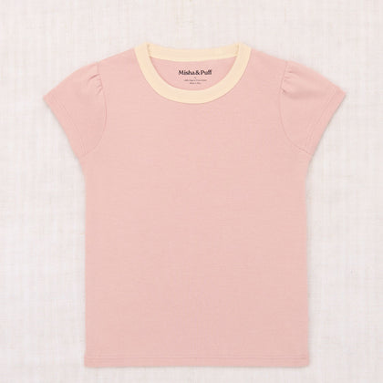 Misha & Puff Cap Sleeve Tee ~ Parfait