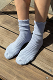 Le Bon Shoppe - Linen Scallop Socks - (wholesale): Pale Blue