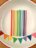 Camp Hollow - Rainbow Beeswax Birthday Candle Set 🌈8🎂