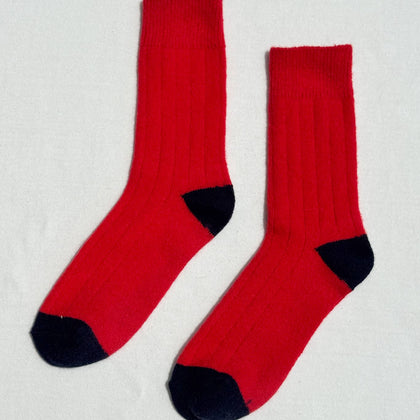 Le Bon Shoppe - Classic Cashmere Socks: Poppy Red