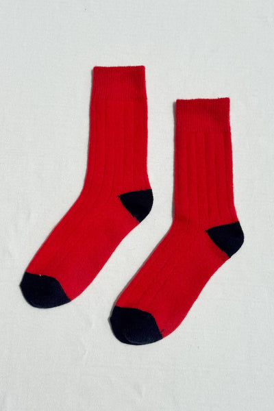 Le Bon Shoppe - Classic Cashmere Socks: Poppy Red