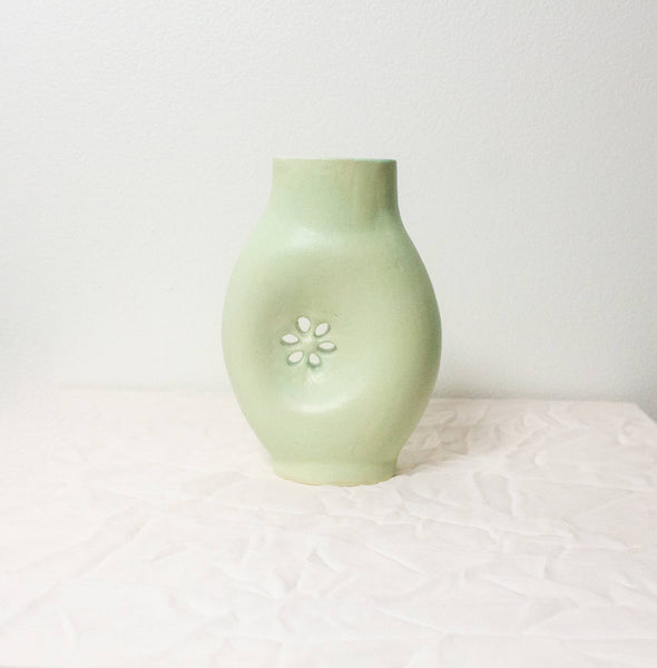 Erika Christine Ceramics - Pistachio Daisy Vase