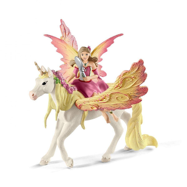 Schleich - Fairy Feya With Pegasus Unicorn Fairy Toy Playset