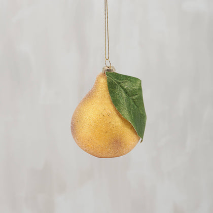 Glass Pear Ornament