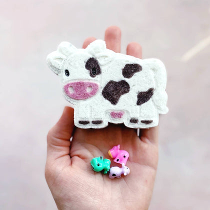 The Sister Made - Cow Bath Bomb - with toy!