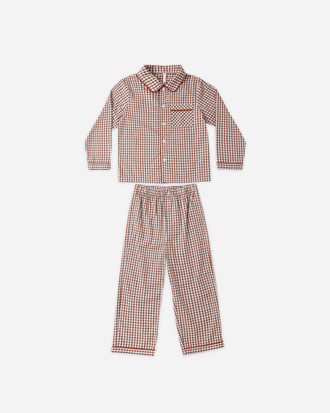 Rylee + Cru Long Sleeve Pajamas ~ Holiday Gingham