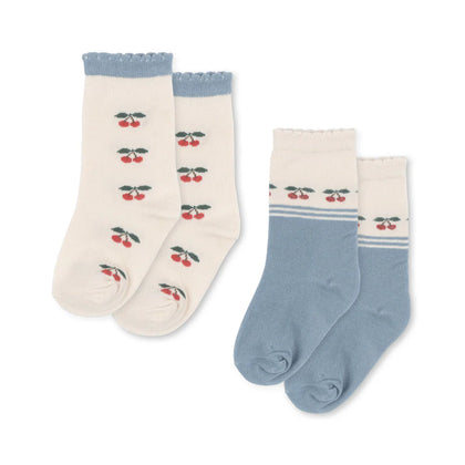 Konges 2 Pack Cherry Socks ~ Cherry mix