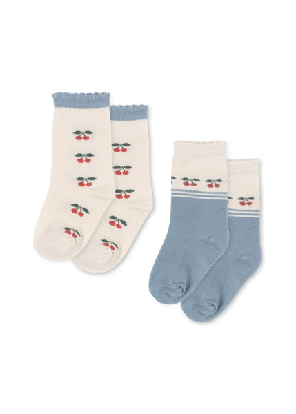 Konges 2 Pack Cherry Socks ~ Cherry mix