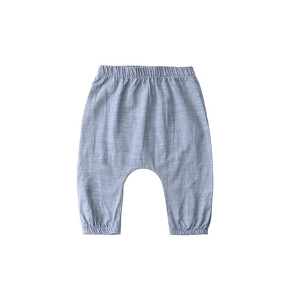Go Gently Nation Woven Baby Pant ~ Chambray