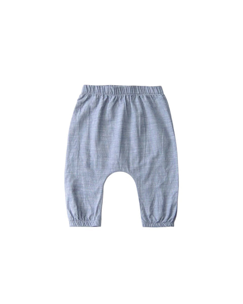 Go Gently Nation Woven Baby Pant ~ Chambray