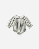 Quincy Mae Callie Romper ~ Forest Check