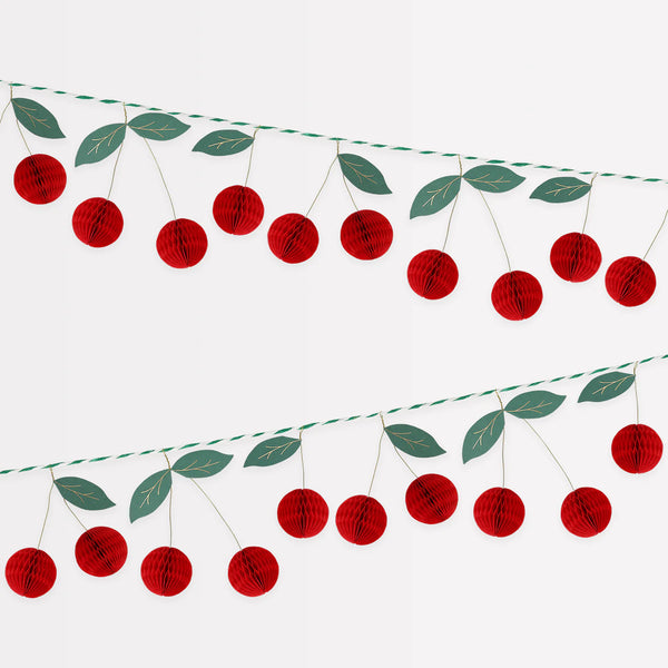 Meri Meri Cherry Honeycomb Garland