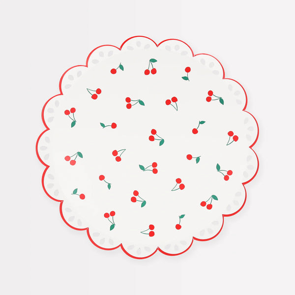 Meri Meri Cherry Pattern Side Plates