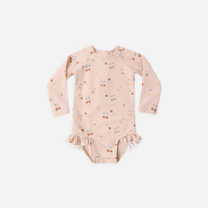 Quincy Mae Olivia Rashguard One-Piece ~ Cherries