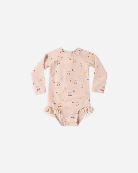 Quincy Mae Olivia Rashguard One-Piece ~ Cherries
