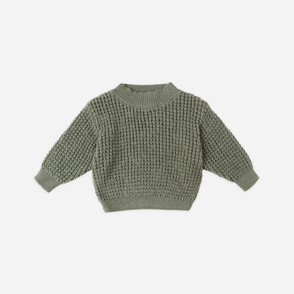 Quincy Mae Chunky Knit Sweater ~ Forest