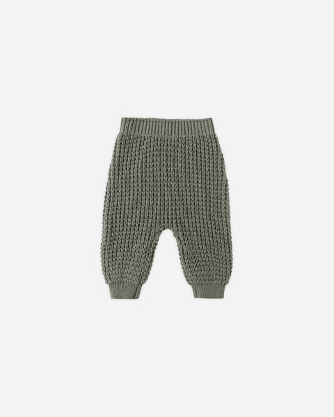 Quincy Mae Chunky Knit Pant ~ Forest