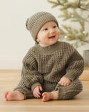 Quincy Mae Chunky Knit Pant ~ Forest