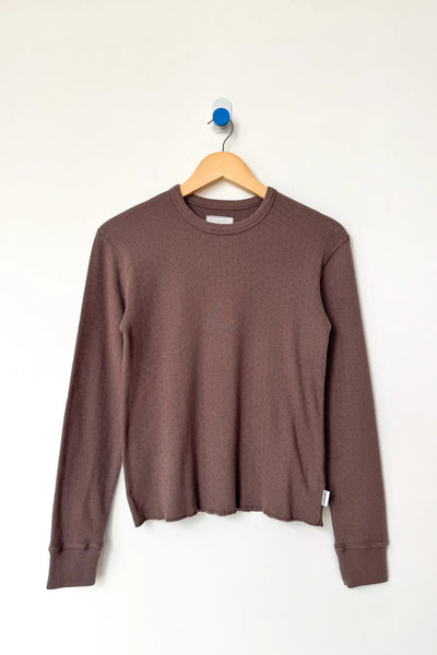 Le Bon Shoppe Pointelle Fundamental Tee ~ Chocolate