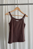Le Bon Shoppe Pointelle Eve Cami ~ Chocolate