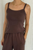 Le Bon Shoppe Pointelle Eve Cami ~ Chocolate