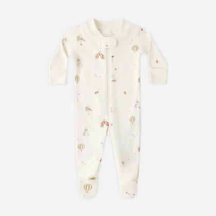 Quincy Mae Zip Long Sleeve Sleeper Footie ~ Carnival