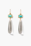 Chan Luu Messina Earrings Clear Quartz