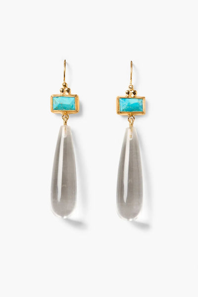 Chan Luu Messina Earrings Clear Quartz