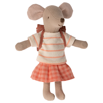 Maileg Big Sister Tricycle mouse ~ Coral
