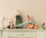 Maileg Big Sister Tricycle mouse ~ Coral