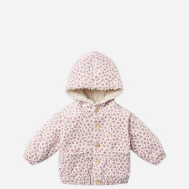 Quincy Mae Corduroy Hooded Jacket ~ Wildflowers