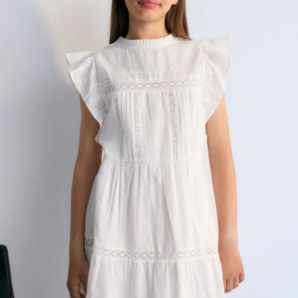 New Society Corfu Dress White ~ White