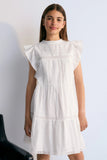 New Society Corfu Dress White ~ White