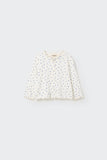 Cozmo Floral Gauze Baby Jacket ~ Ivory Blue