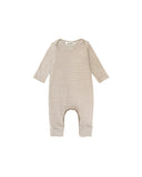 Go Gently Nation Rib Romper ~ Camel Stripe