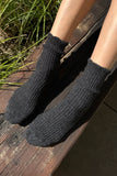 Le Bon Shoppe - Linen Scallop Socks - (wholesale): Pale Blue