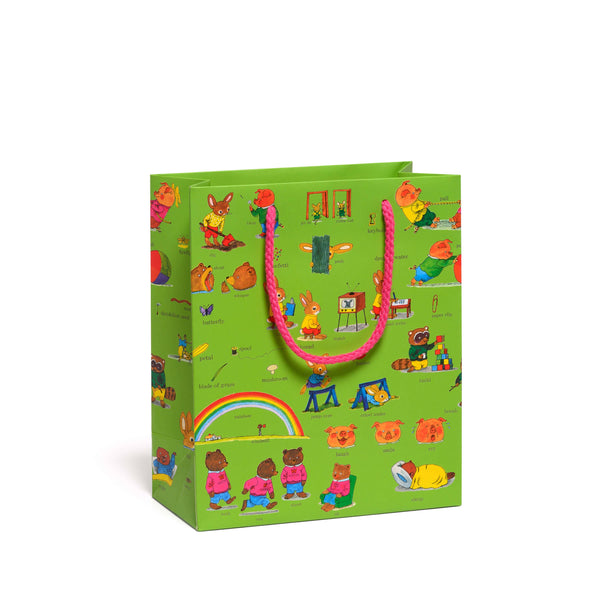 Red Cap Cards - Busytown Best Words medium gift bag: Medium