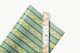re:mused studio - Limoncello Florals Gift Wrap Sheet - Double Sided: Roll of 3 Sheets