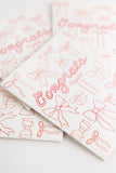 Adelfi - Bow Outline Congrats Card: Single