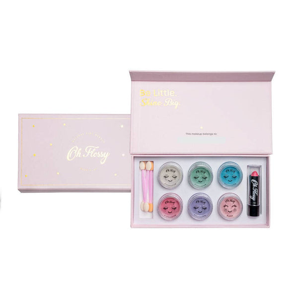 Oh Flossy - Oh Flossy Deluxe Makeup Set: Soft Pink with Sparkles